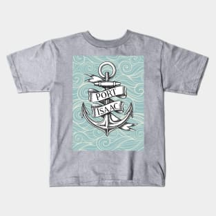 Port Isaac Anchor Waves Kids T-Shirt